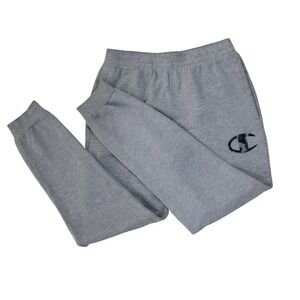 Champion Gray Jogger Sweatpants Youth Large Elastic Waist Tapered Leg